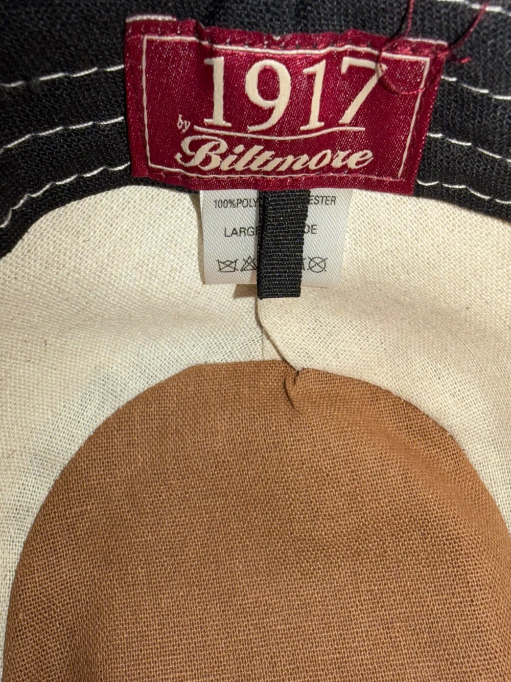 Tan and Brown Straw Fedora Hat